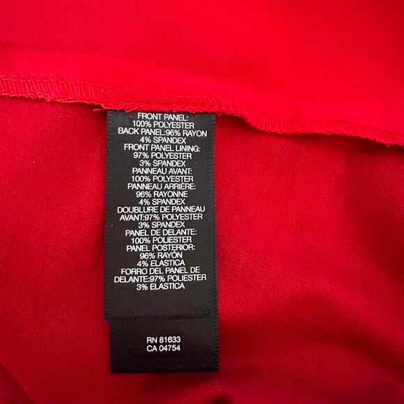 Womens Top Size Large Red Tank Top Ruffles Flowy Professional Party Indie - Picture 7 of 7